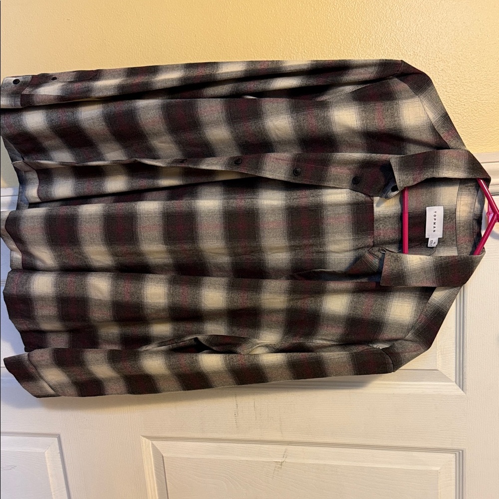 Topman Multicolor Plaid Shirt
